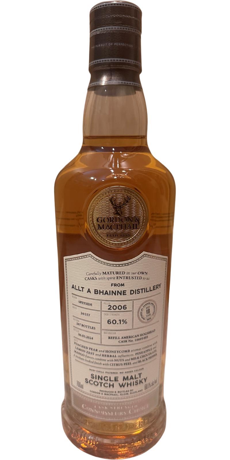 Allt-a-Bhainne 2006 GM Connoisseurs Choice - Cask Strength