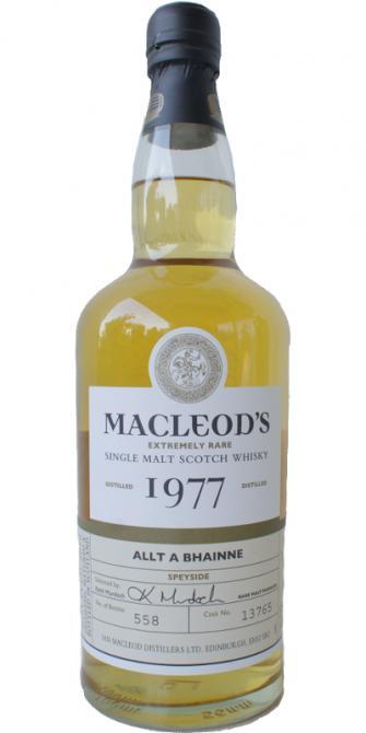 Allt-a-Bhainne 1977 IM MacLeod's Extremly Rare