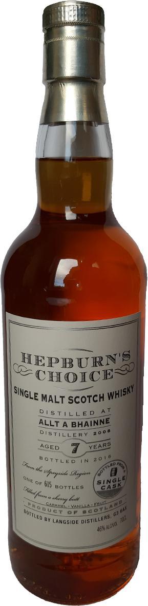 Allt-a-Bhainne 2008 LsD Hepburn's Choice