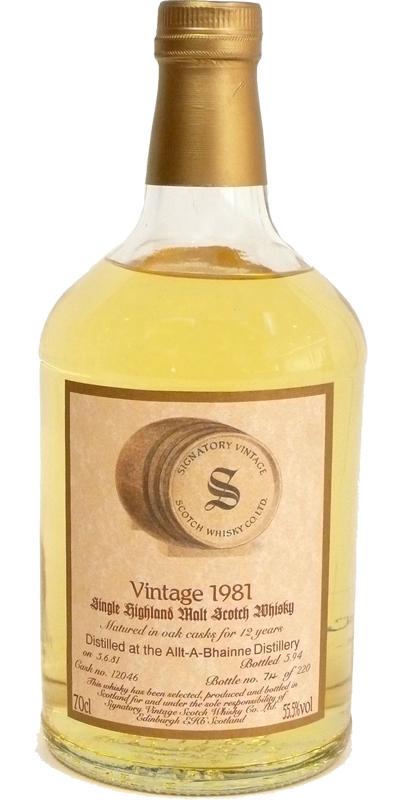 Allt-a-Bhainne 1981 SV Vintage Collection - Dumpy