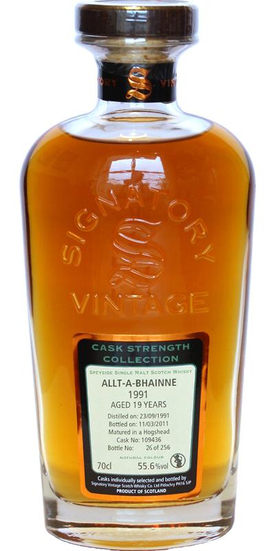Allt-a-Bhainne 1991 SV Cask Strength Collection