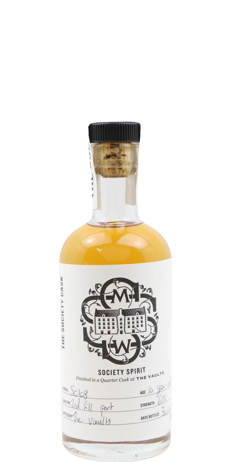 Allt-a-Bhainne 10-year-old SMWS SC 108 Society Spirit