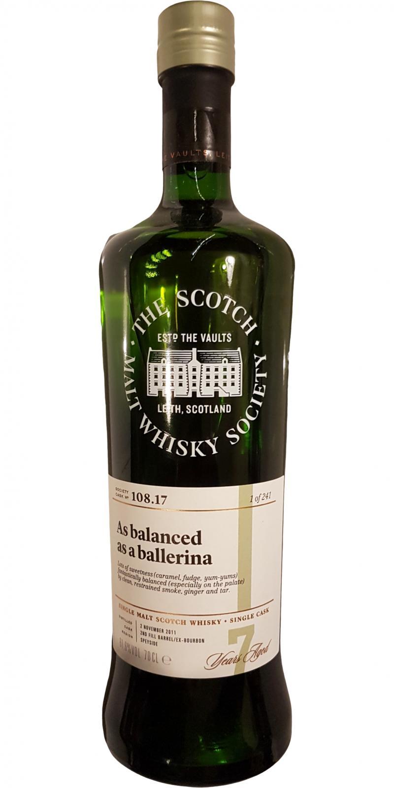 Allt-a-Bhainne 2011 SMWS 108.17 As balanced as a ballerina