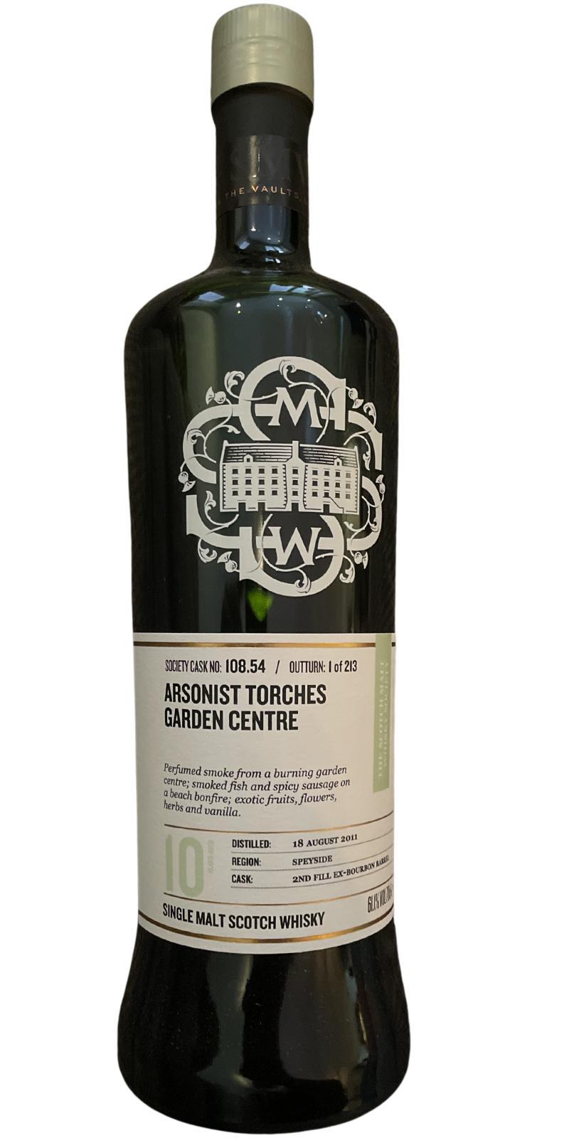 Allt-a-Bhainne 2011 SMWS 108.54 Arsonist torches garden centre