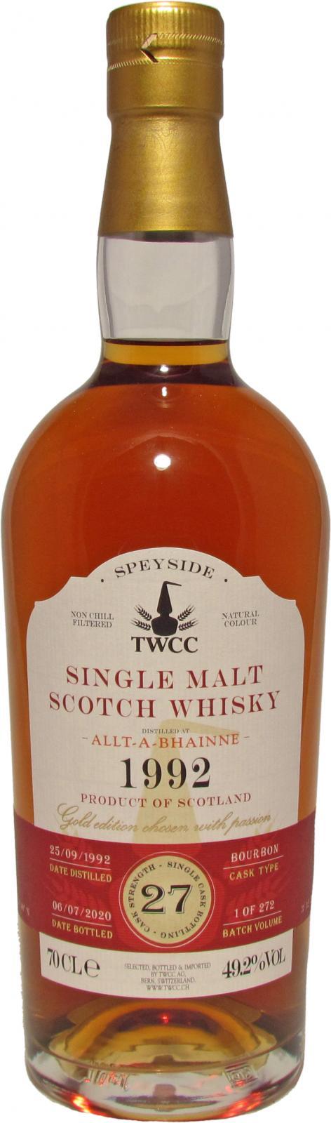 Allt-a-Bhainne 1992 TWCC