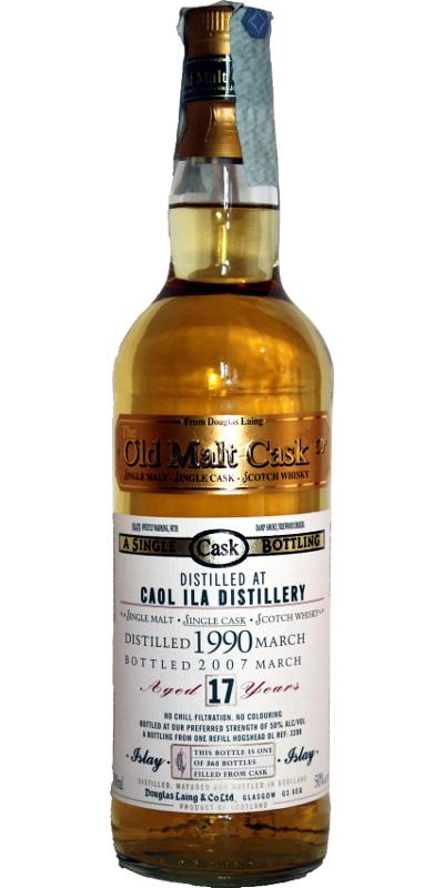 Caol Ila 1990 DL The Old Malt Cask