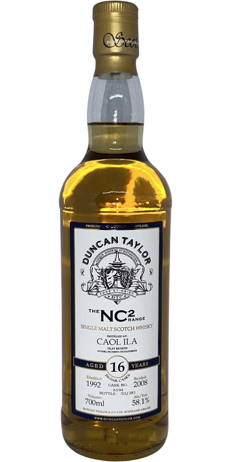 Caol Ila 1992 DT NC² Range