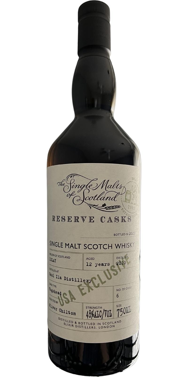 Caol Ila 2010 ElD The Single Malts of Scotland - Reserve Casks