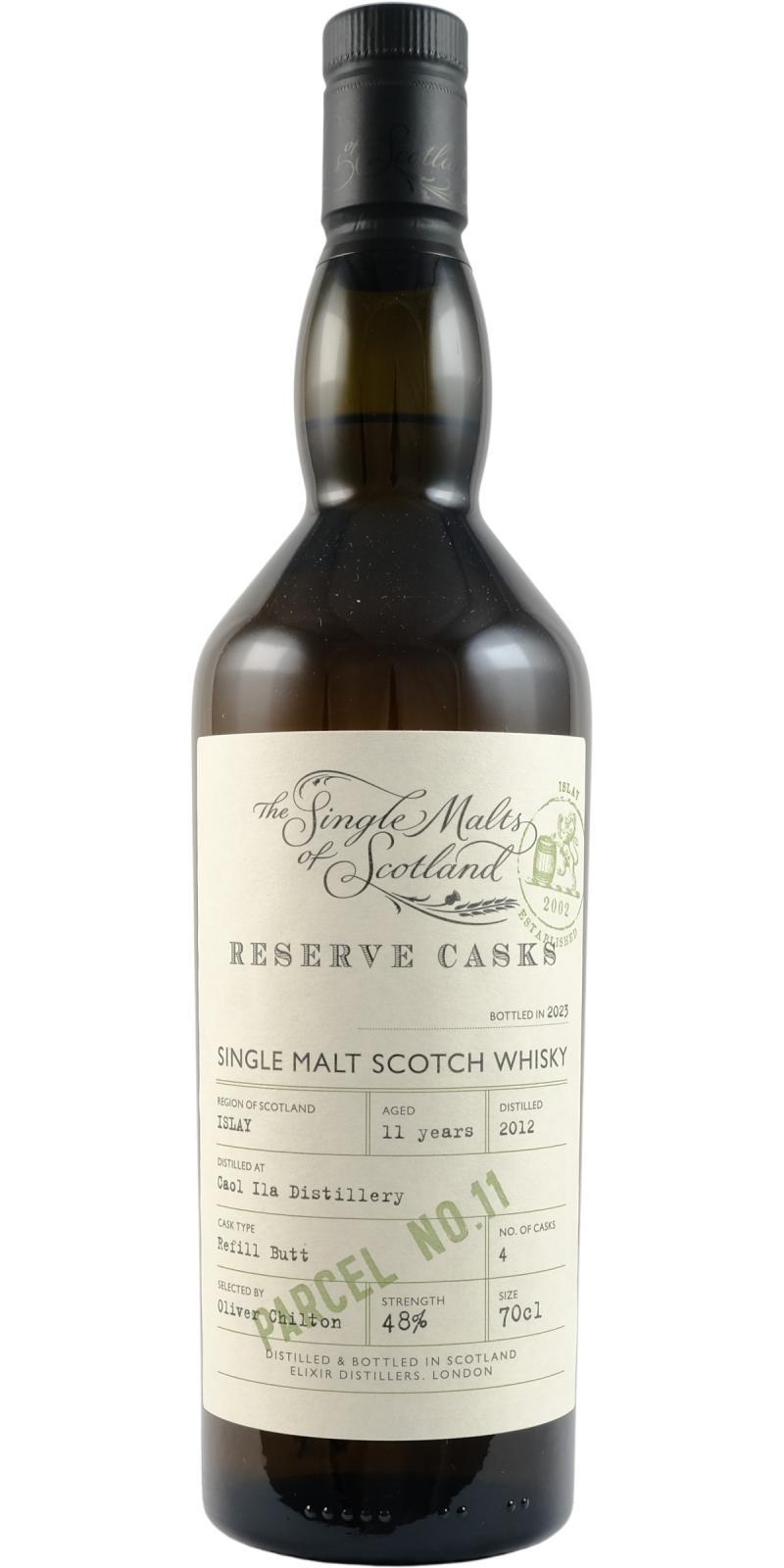 Caol Ila 2012 ElD The Single Malts of Scotland - Reserve Casks