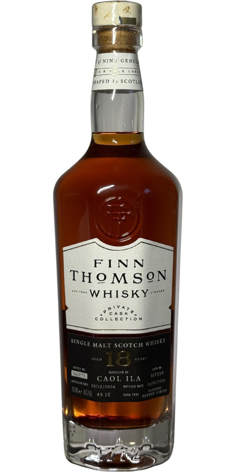 Caol Ila 2006 FnTs Private Cask Collection