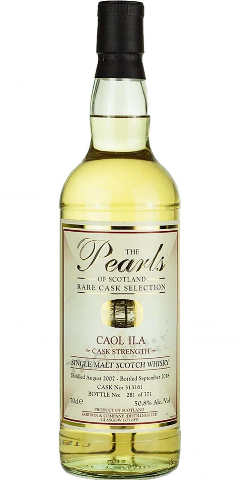 Caol Ila 2007 G&C The Pearls of Scotland - Rare Cask Selection