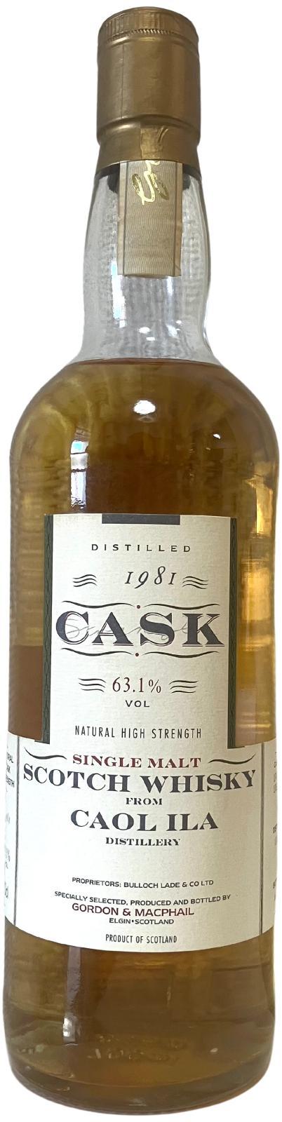 Caol Ila 1981 GM Cask Strength