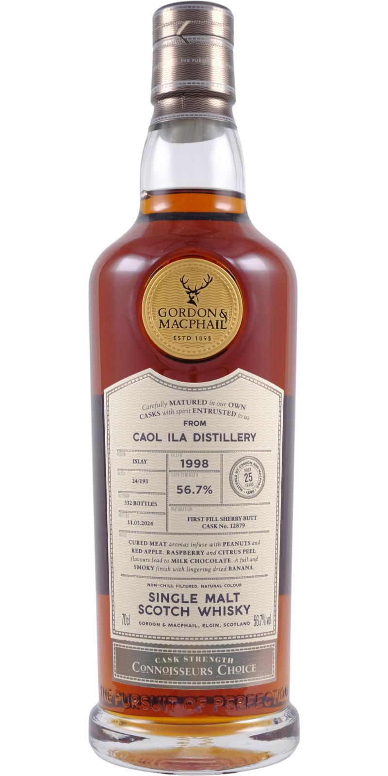 Caol Ila 1998 GM Connoisseurs Choice - Cask Strength