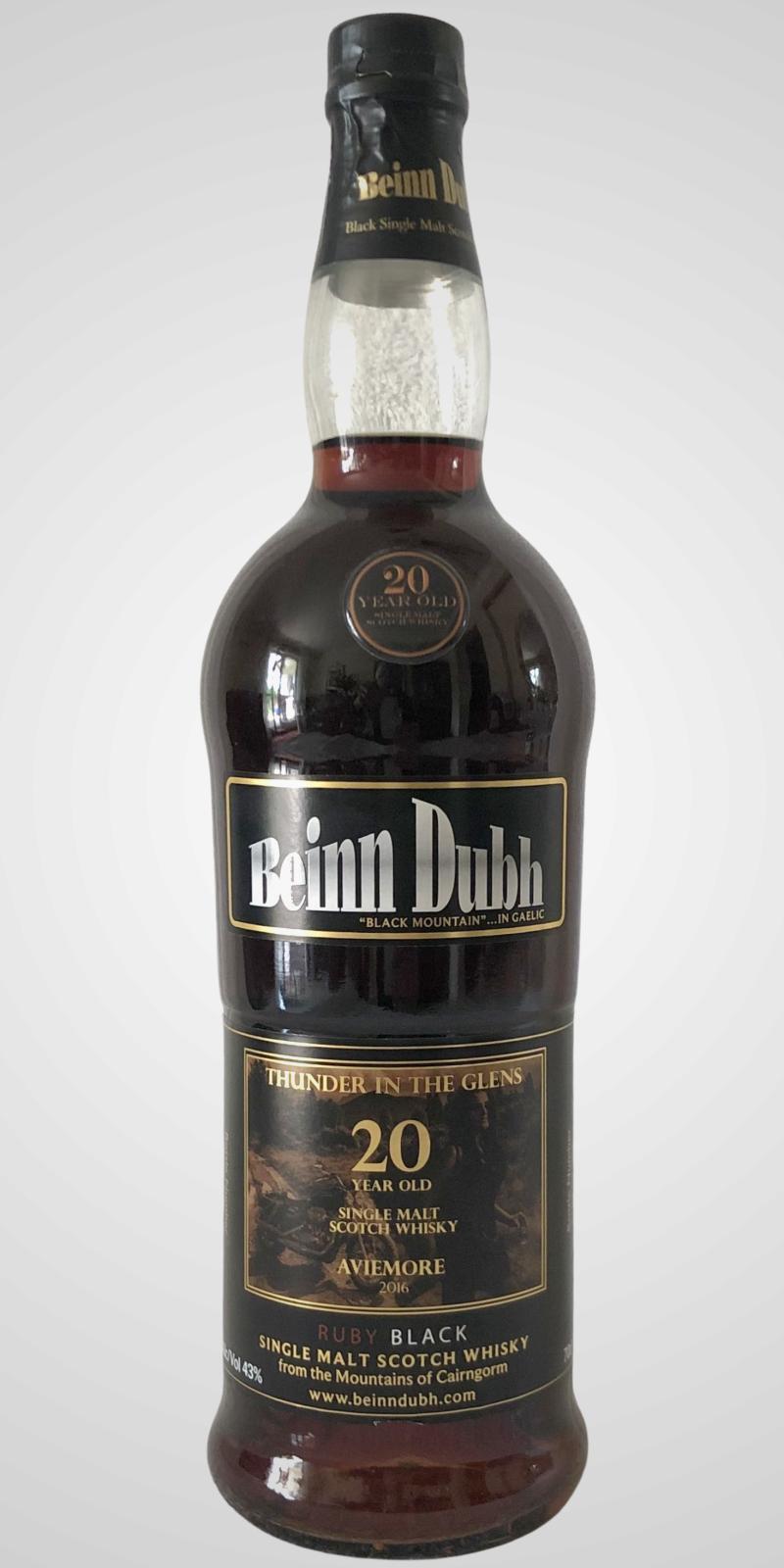 Beinn Dubh 20-year-old  Thunder In The Glens