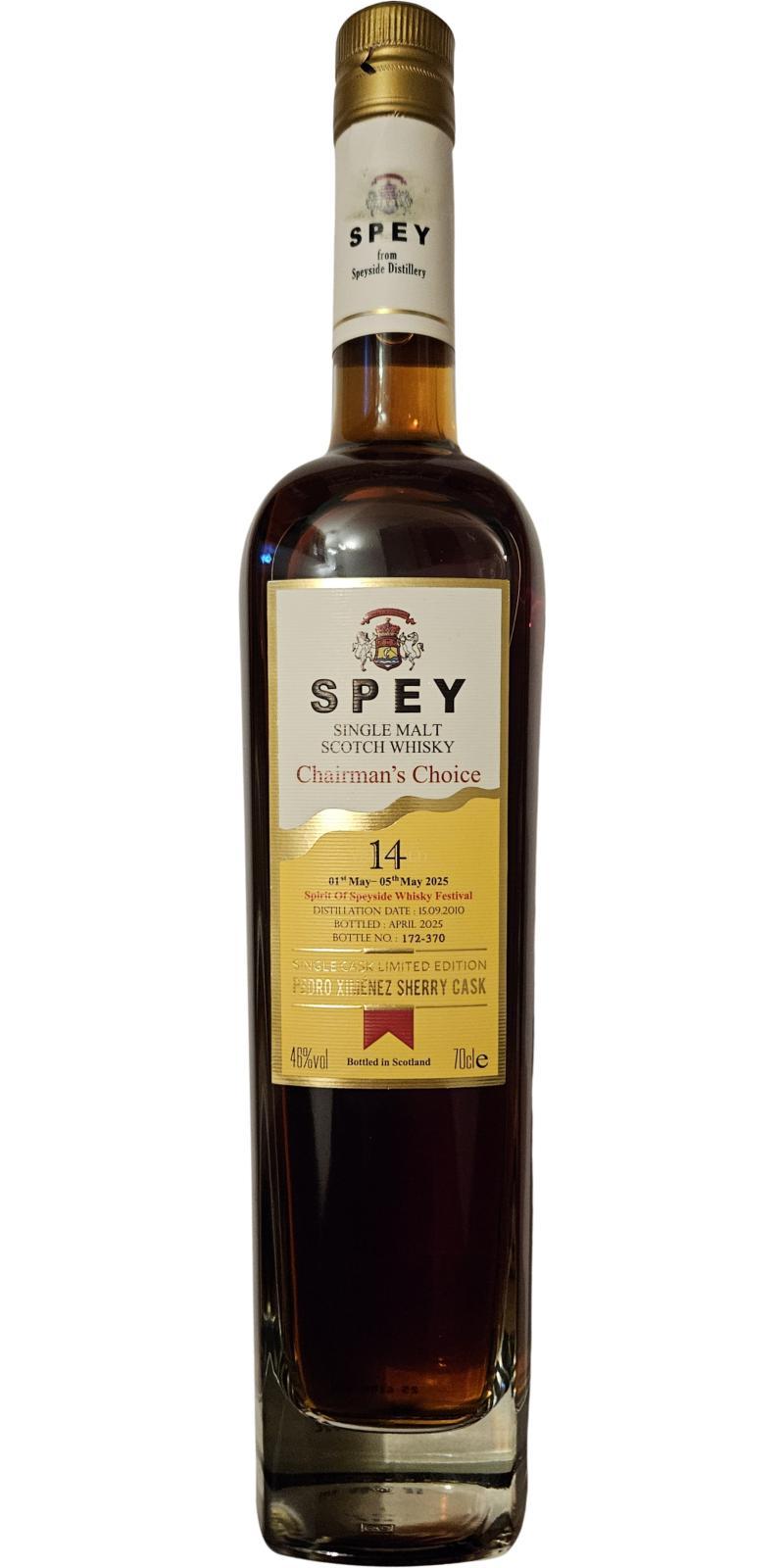 SPEY 2010  Chairman's Choice - Single Cask Limited Edition
