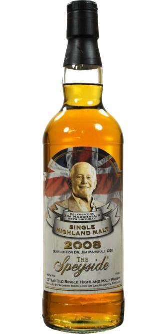 Speyside Distillery 12-year-old  Celebrating Jim Marshall's 85th birthday
