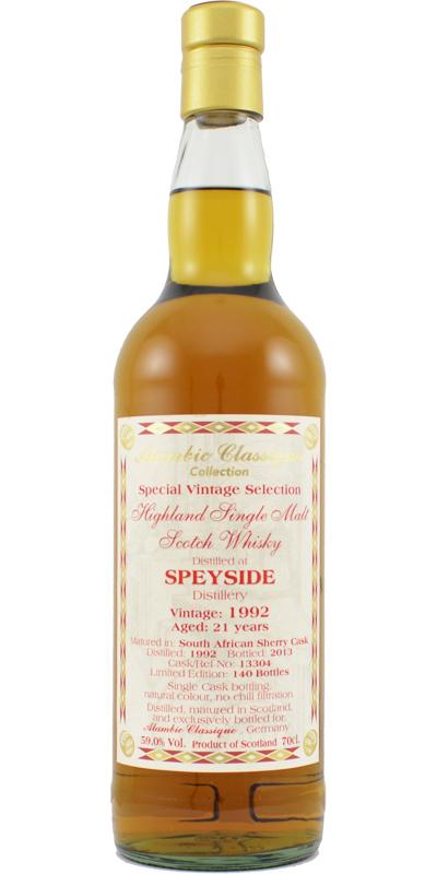 Speyside Distillery 1992 AC  Special Vintage Selection
