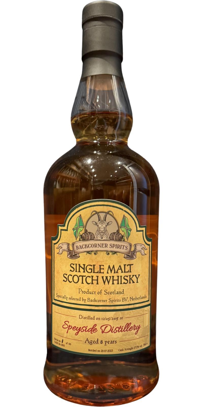 Speyside Distillery 2015 BaCoS