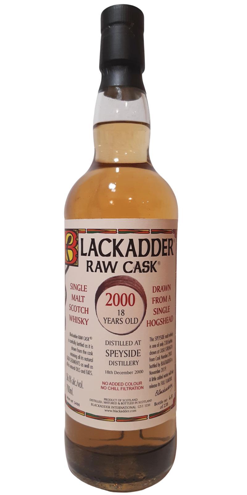 Speyside Distillery 2000 BA  Raw Cask