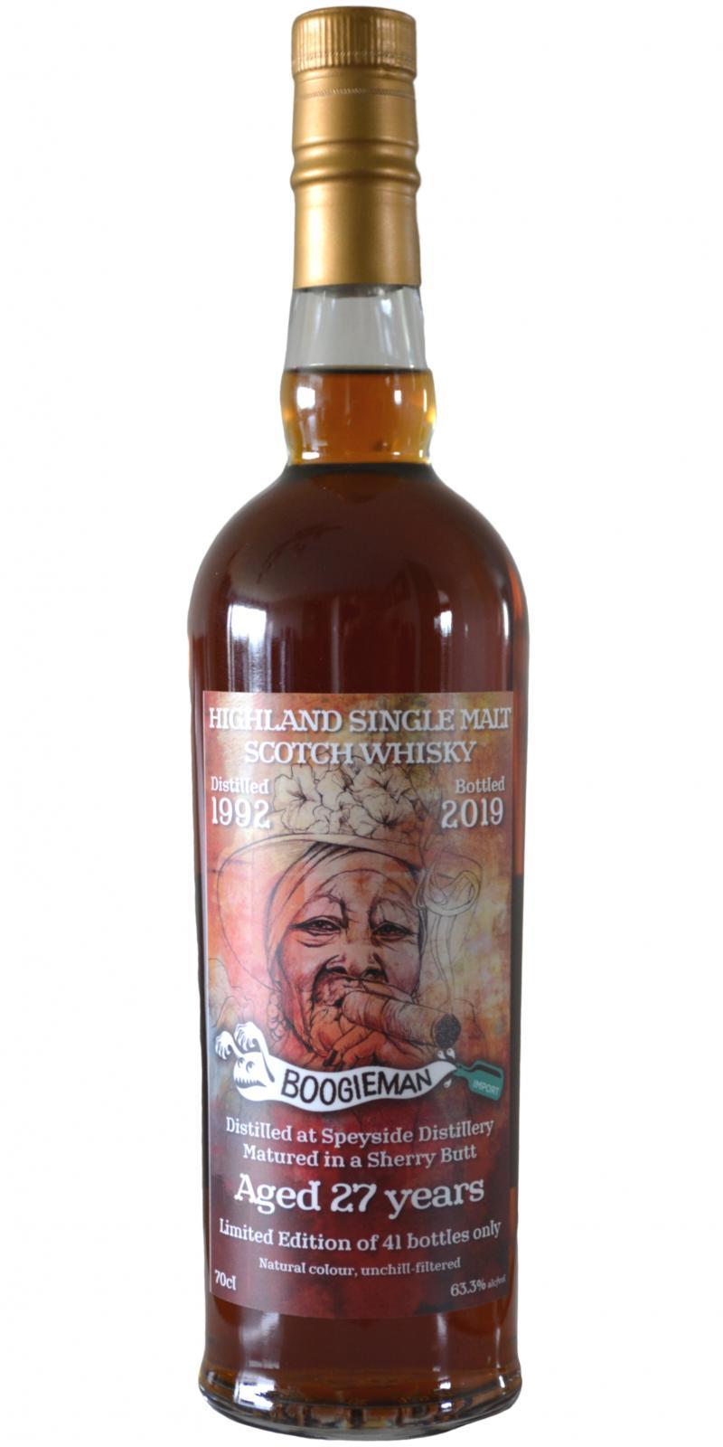 Speyside Distillery 1992 BI