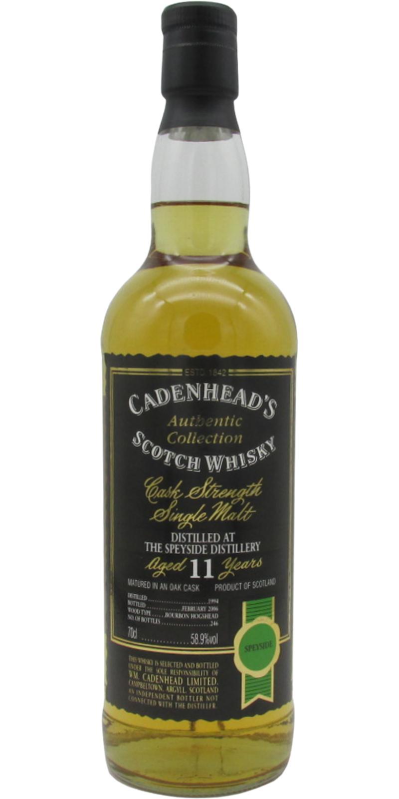 Speyside Distillery 1994 CA  Authentic Collection
