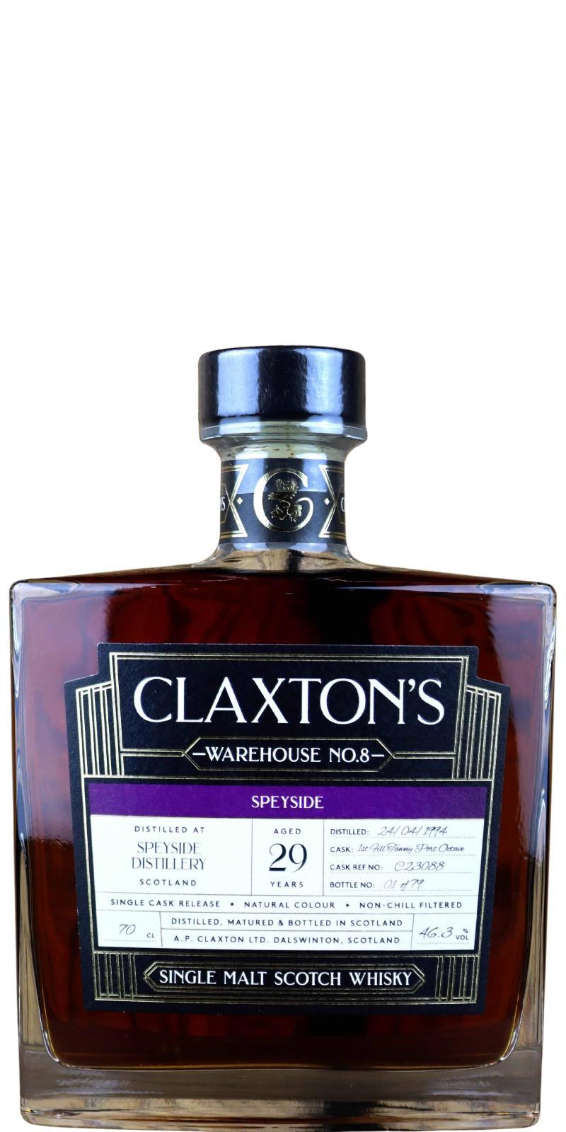 Speyside Distillery 1994 Cl  Warehouse No. 8