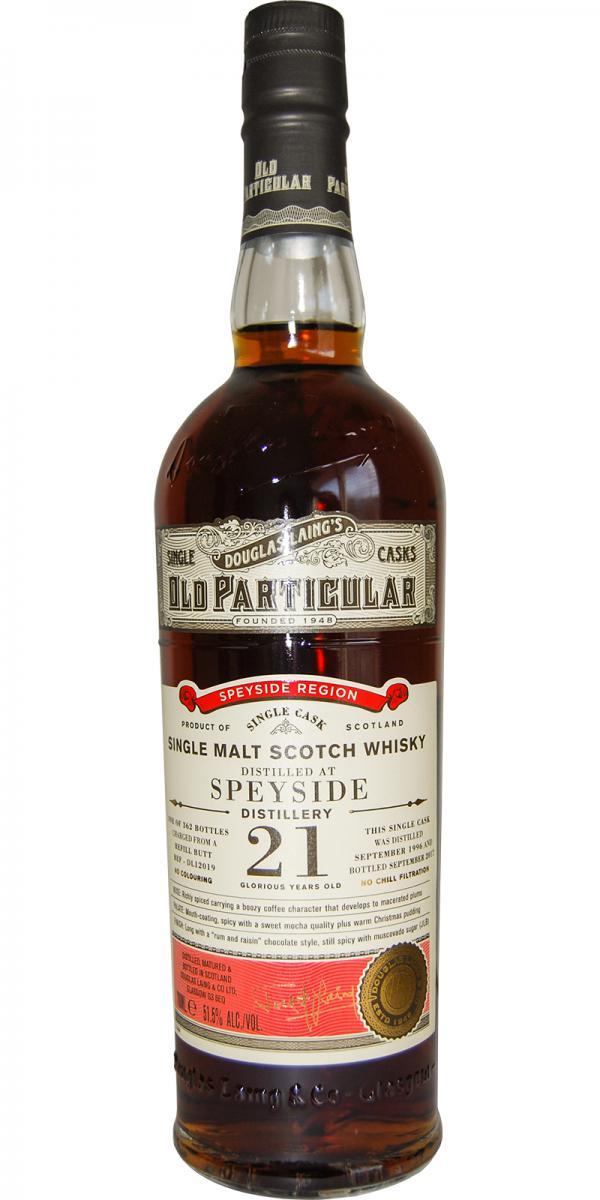 Speyside Distillery 1996 DL  Old Particular