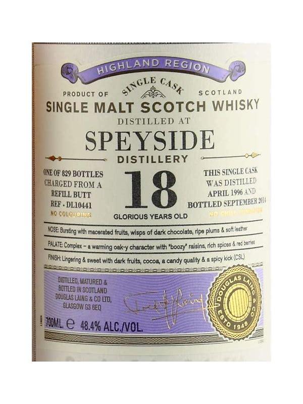 Speyside Distillery 1996 DL  Old Particular