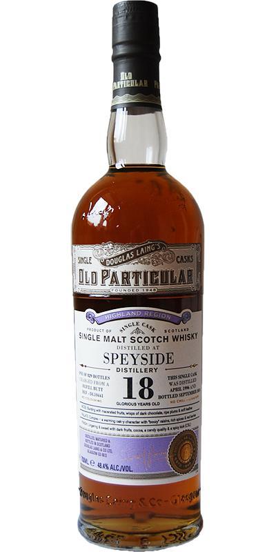Speyside Distillery 1996 DL  Old Particular
