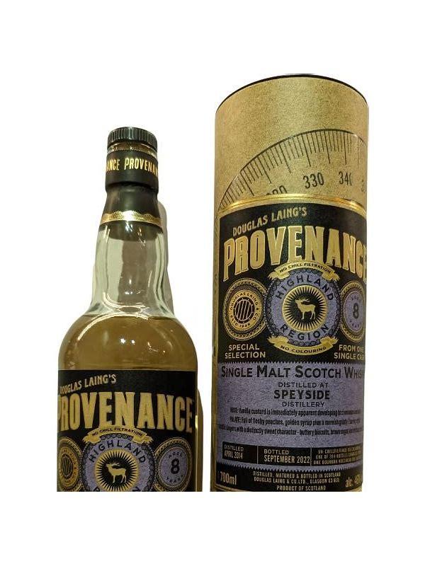 Speyside Distillery 2014 DL  Provenance