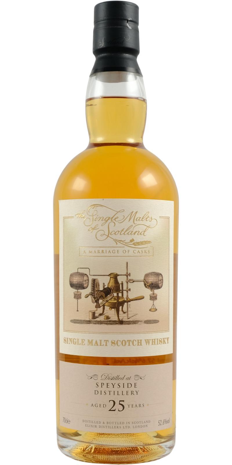 Speyside Distillery 25-year-old ElD  The Single Malts of Scotland a Marriage of Casks
