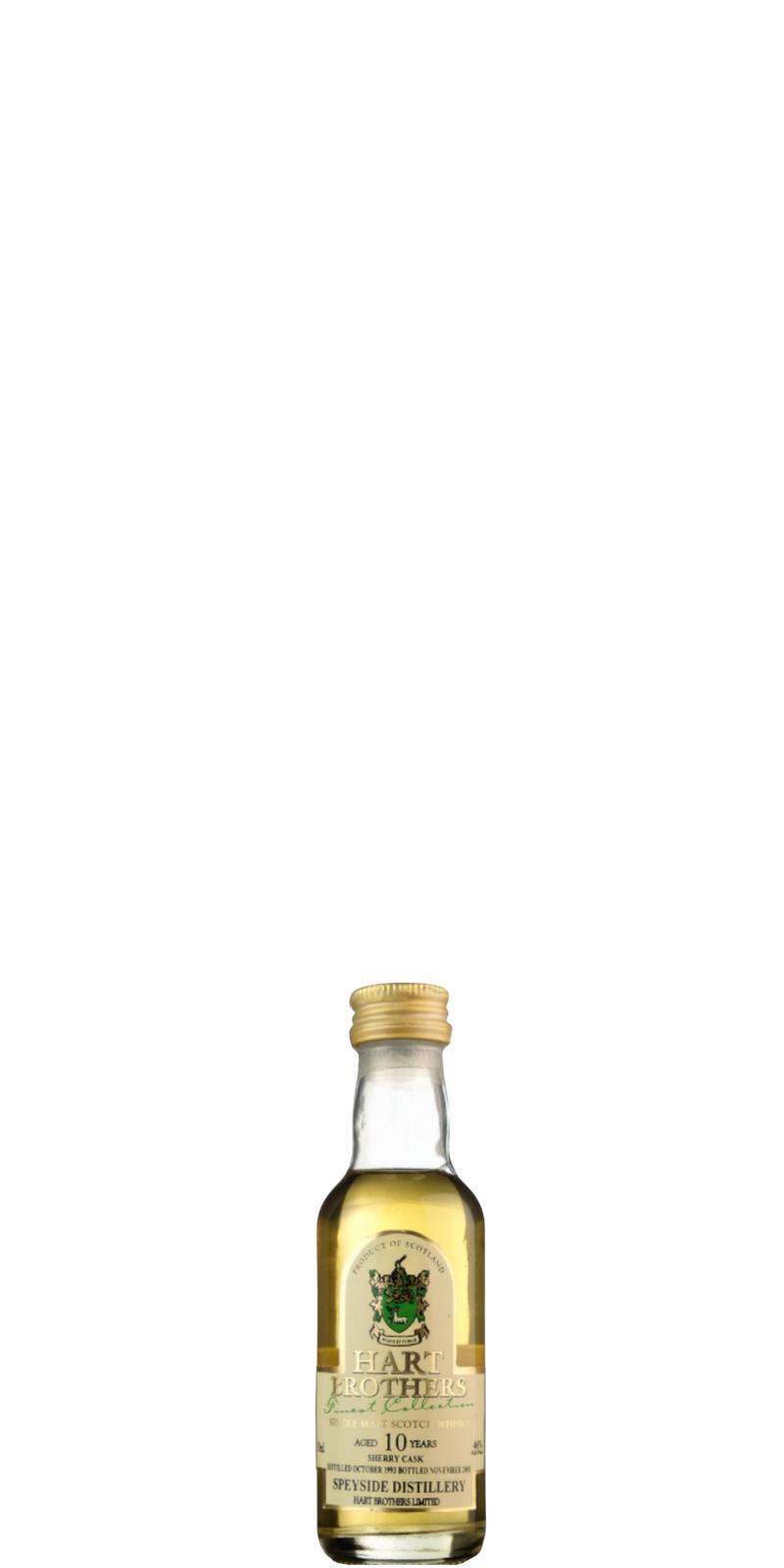 Speyside Distillery 1993 HB  Finest Collection - Miniature