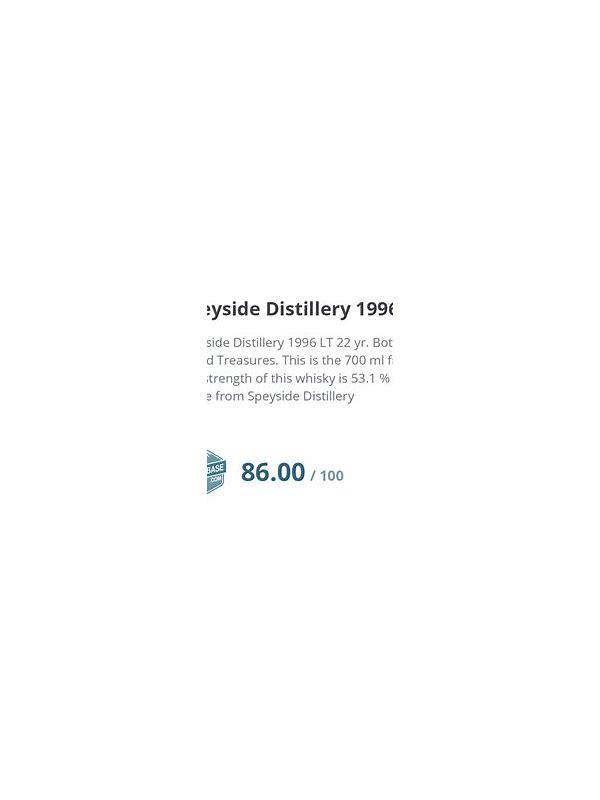Speyside Distillery 1996 LT  10th Anniversary Edition