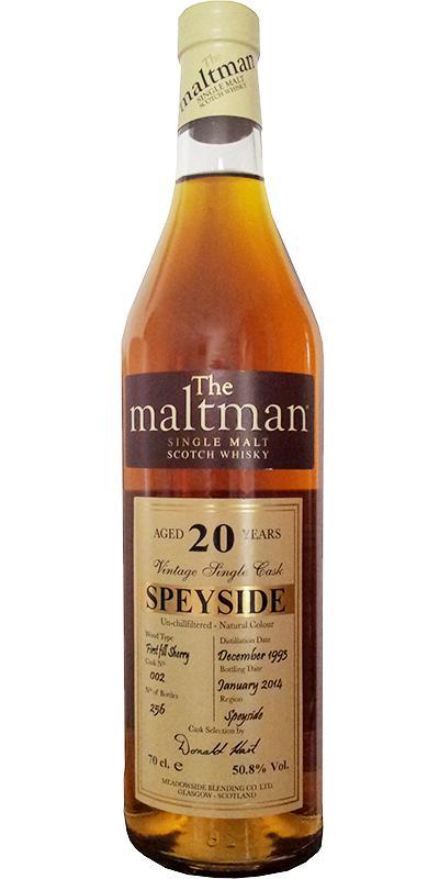 Speyside Distillery 1993 MBl  The Maltman