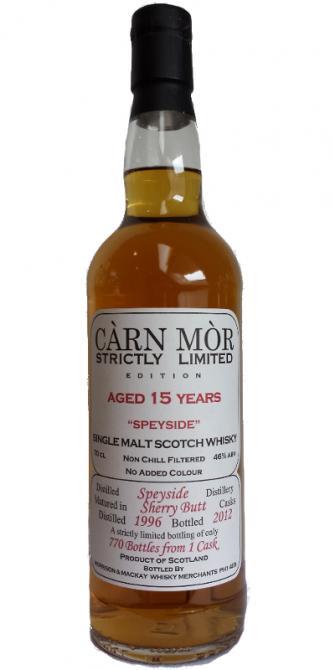 Speyside Distillery 1996 MMcK  Càrn Mòr - Strictly Limited Edition