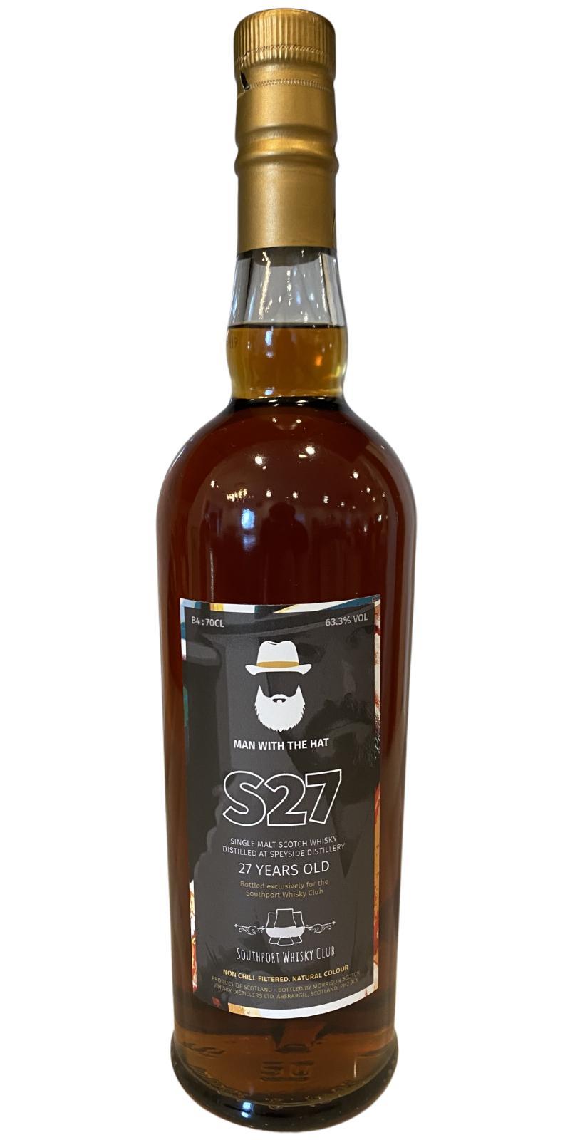 Speyside Distillery 27-year-old MSWD  The Man with the Hat