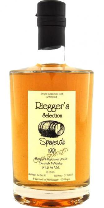 Speyside Distillery 1991 RS  Cask Strength
