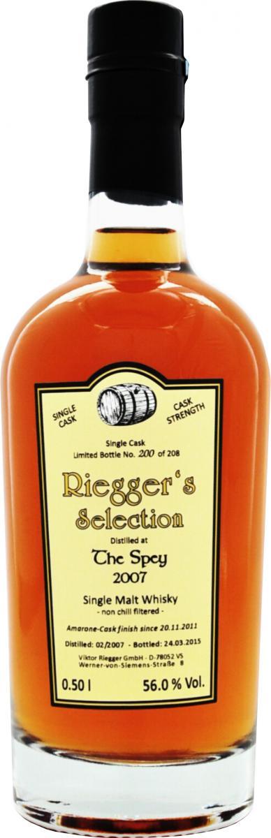 Speyside Distillery 2007 RS  Single Cask