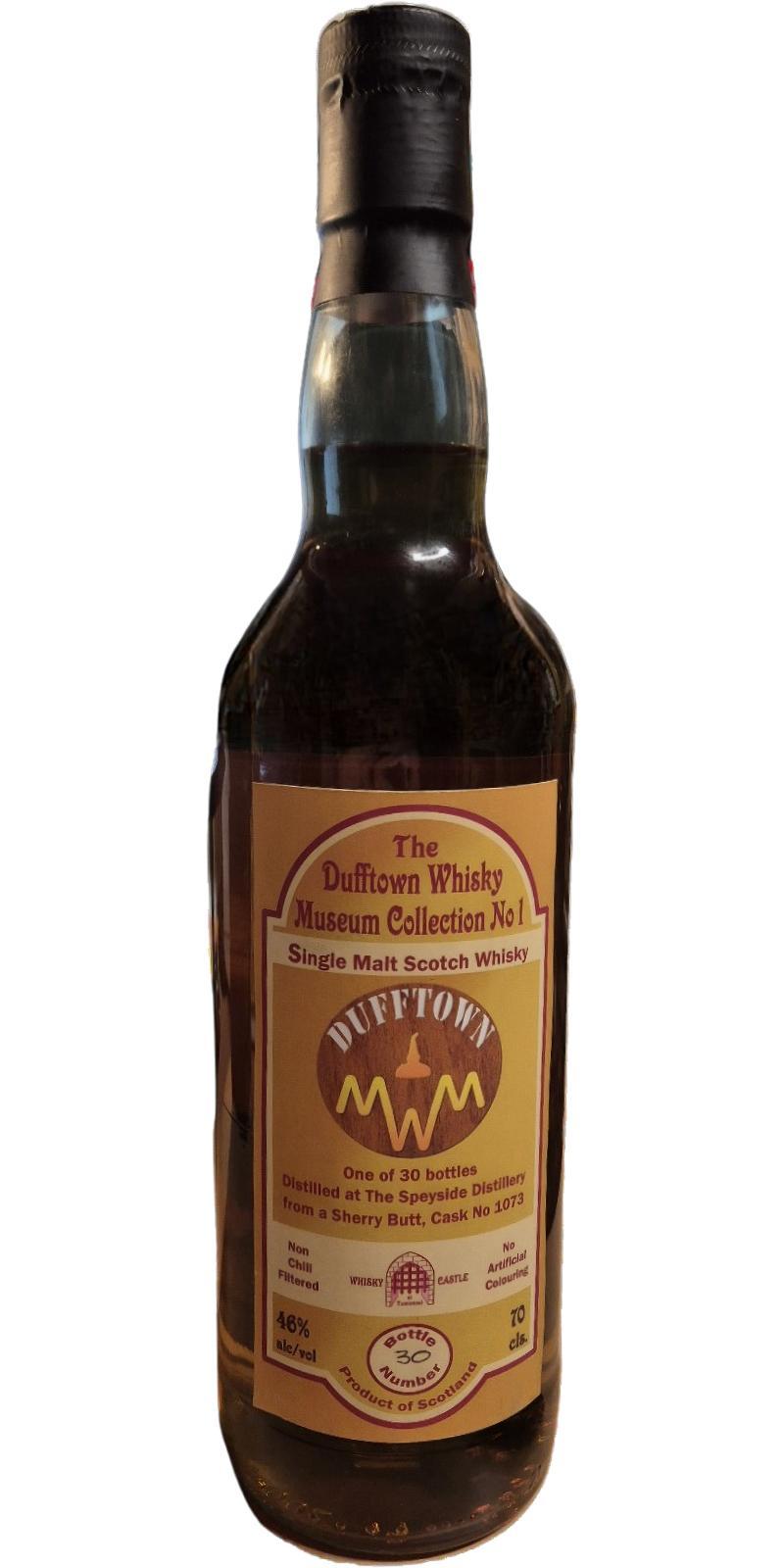 Speyside Distillery The Dufftown Whisky Museum Collection No 1 SLC