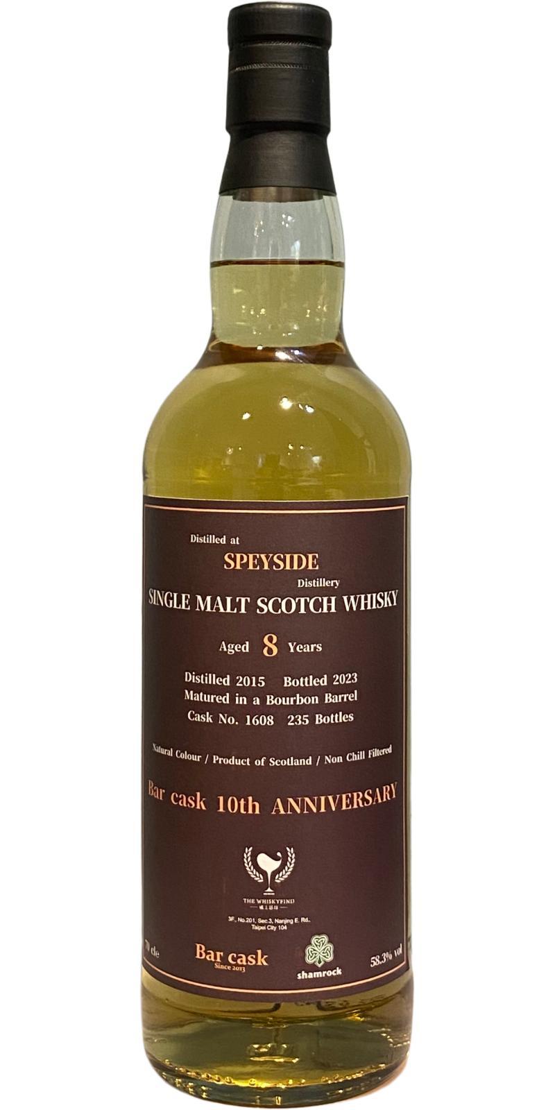 Speyside Distillery 2015 TWf  Bar Talk