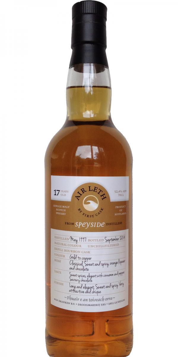 Speyside Distillery 1997 WIN  First Cask - Air Leth