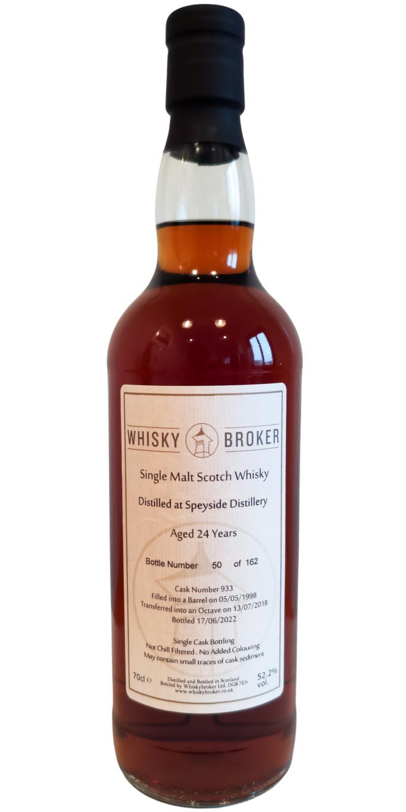 Speyside Distillery 1998 WhB