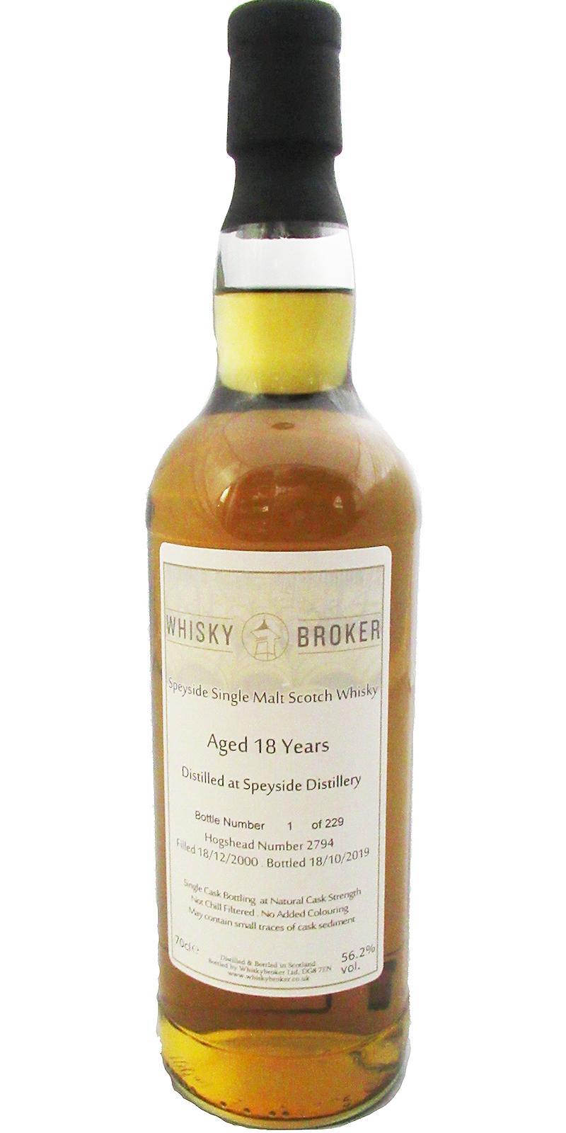 Speyside Distillery 2000 WhB