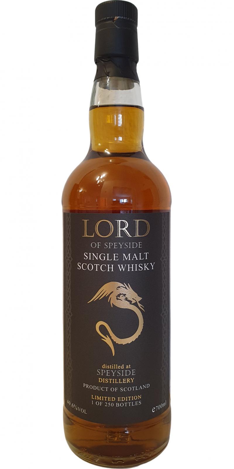 Speyside Distillery 1995 Whk  Lord of Speyside