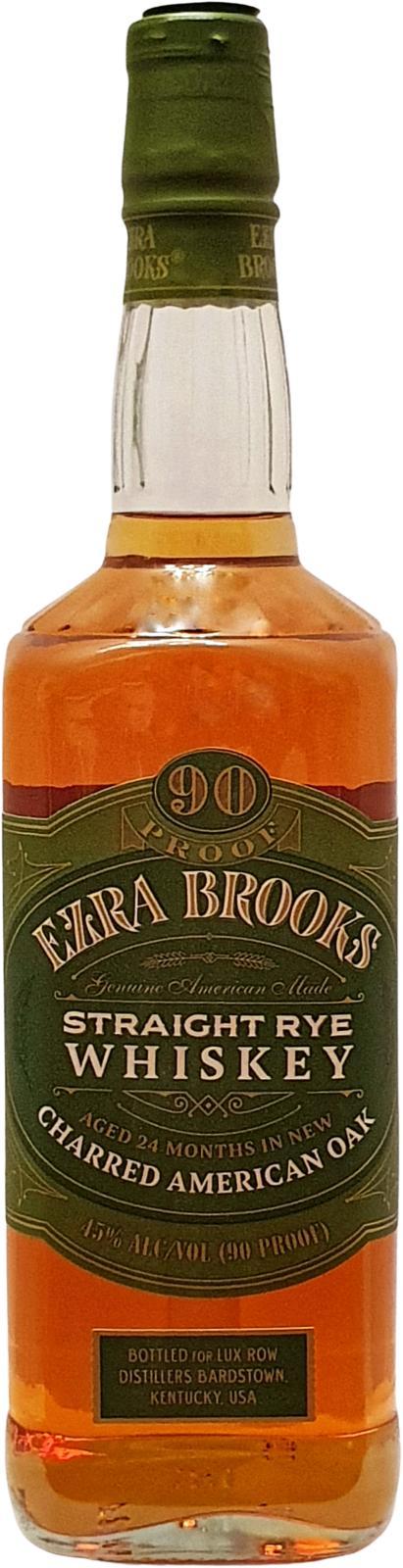 Ezra Brooks Straight Rye Whiskey  Green Label