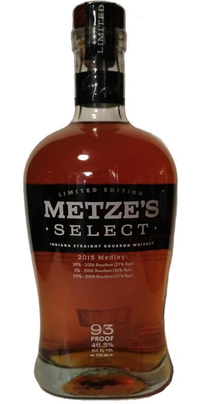Metze's Select  Limited Edition - Indiana Straight Bourbon Whiskey