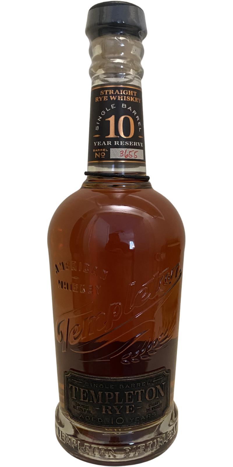 Templeton 10-year-old  Single Barrel