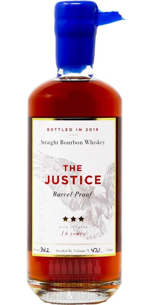 The Justice 14-year-old  Straight Bourbon Whiskey