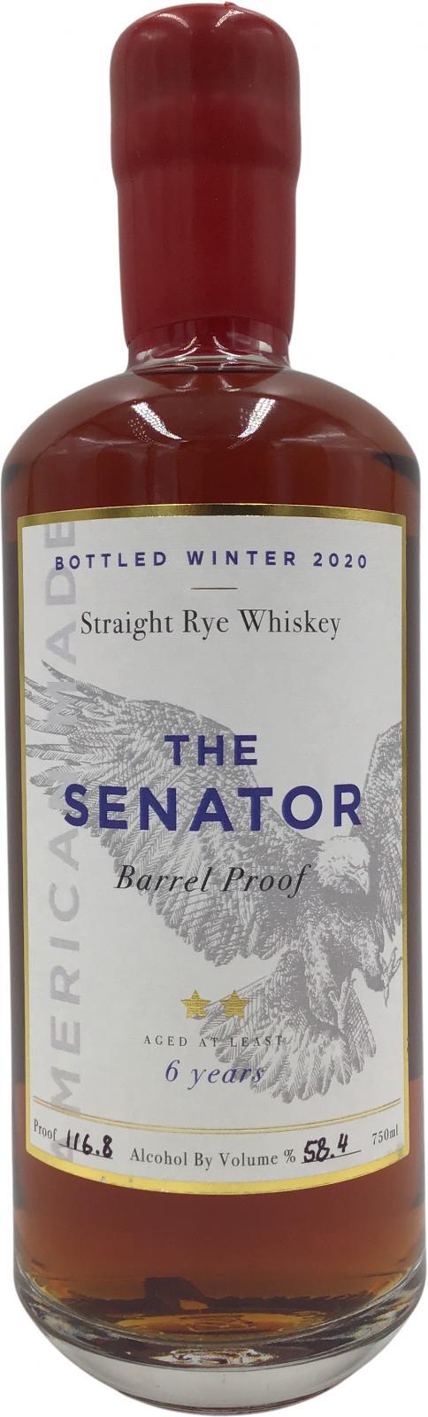 The Senator 06-year-old  Straight Rye Whiskey
