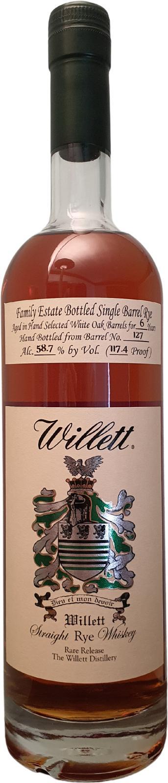 Willett 06-year-old  Family Estate Bottled Single Barrel Rye